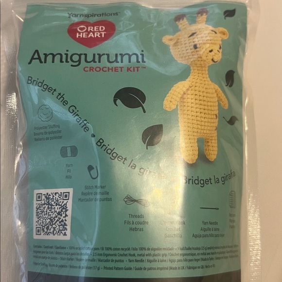 Red Heart Amigurumi Crochet Kit - Bridget the Giraffe - Picture 3 of 3